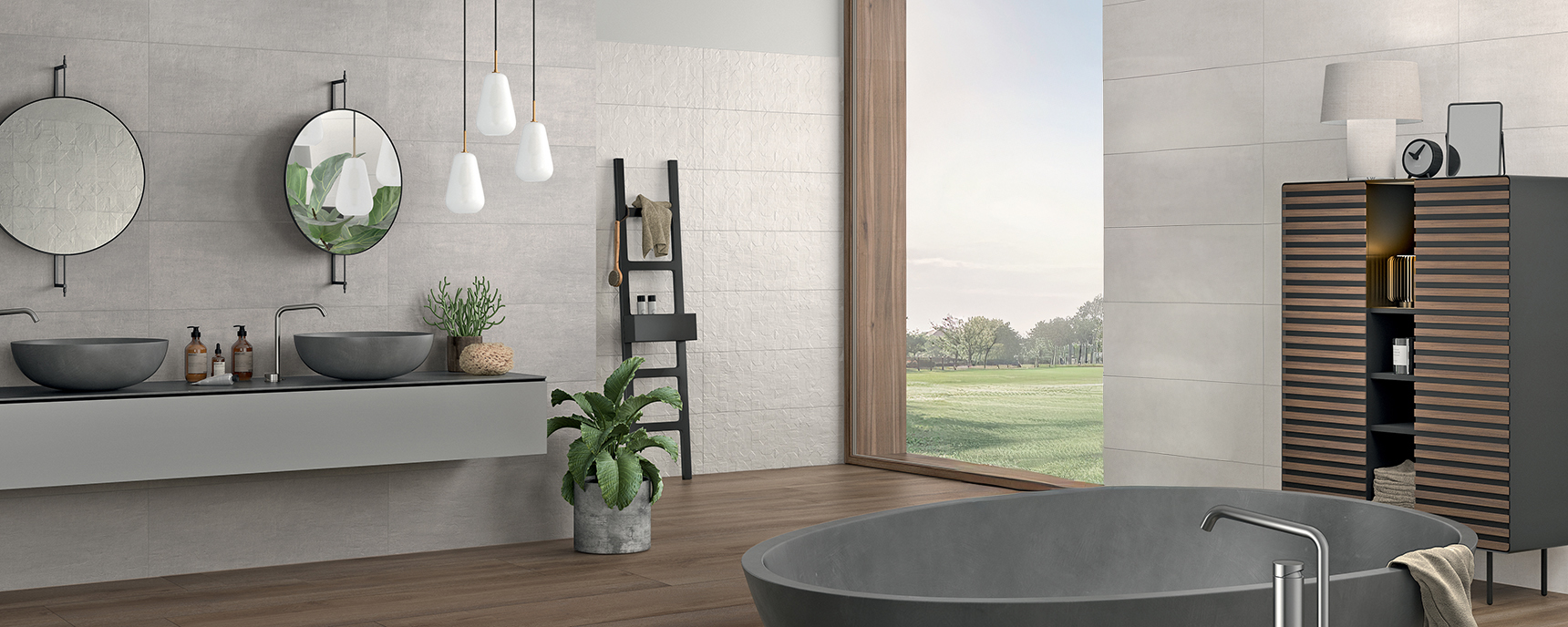 Des revêtements pour la salle de bain qui gagnent en hauteur : exemples et idées Des revêtements pour la salle de bain qui gagnent en hauteur : exemples et idées